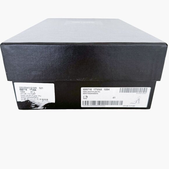 Saint Laurent Opyum 110 YSL Pump EU 39.5 US 9.5 Clear Transparent PVC High Heel - Picture 12 of 14